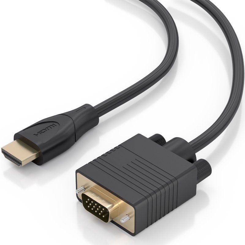 Cabo Conversor Aisens A122-1011 SVGA Macho/ HDMI Macho/ 1.5m/ Preto