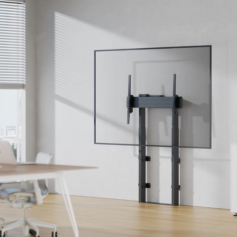 Suporte de Chão e Parede Motorizado/ Inclinável/ Rotativo Aisens FWF100E-269 para TV de 55-100"/ até 50kg
