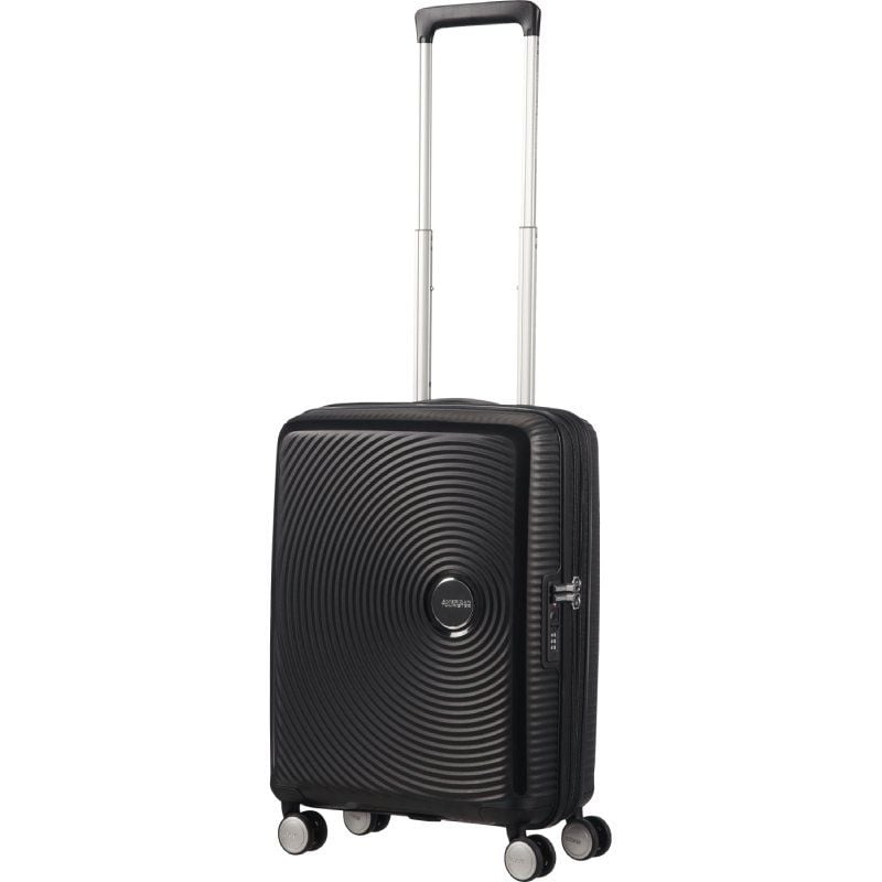 Mala de Cabine American Tourister SoundBox Spinner 55cm/ 55x40x20cm/ 4 Rodas/ Preta