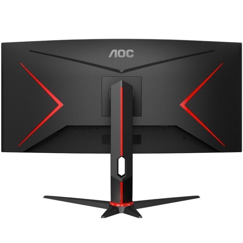 Monitor Gaming Ultrapanorâmico Curvo AOC CU34G2XP/BK 34"/ WQHD/ 1ms/ 180Hz/ VA/ Preto