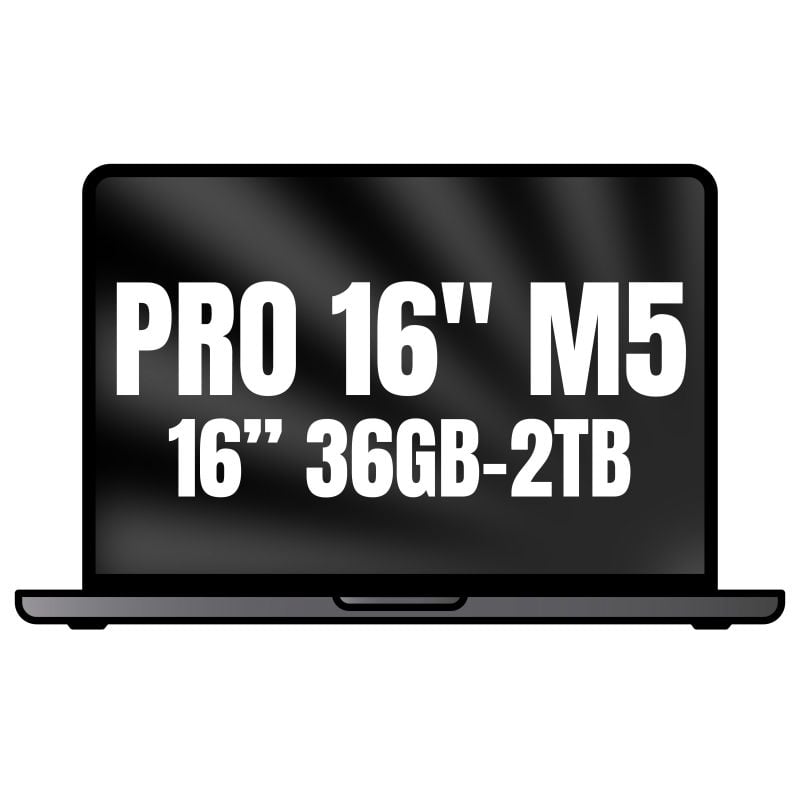 Apple Macbook Pro 16"/ M5 Max 18-Core CPU/ 36GB/ 2TB SSD/ 32-Core GPU/ Preto Espacial