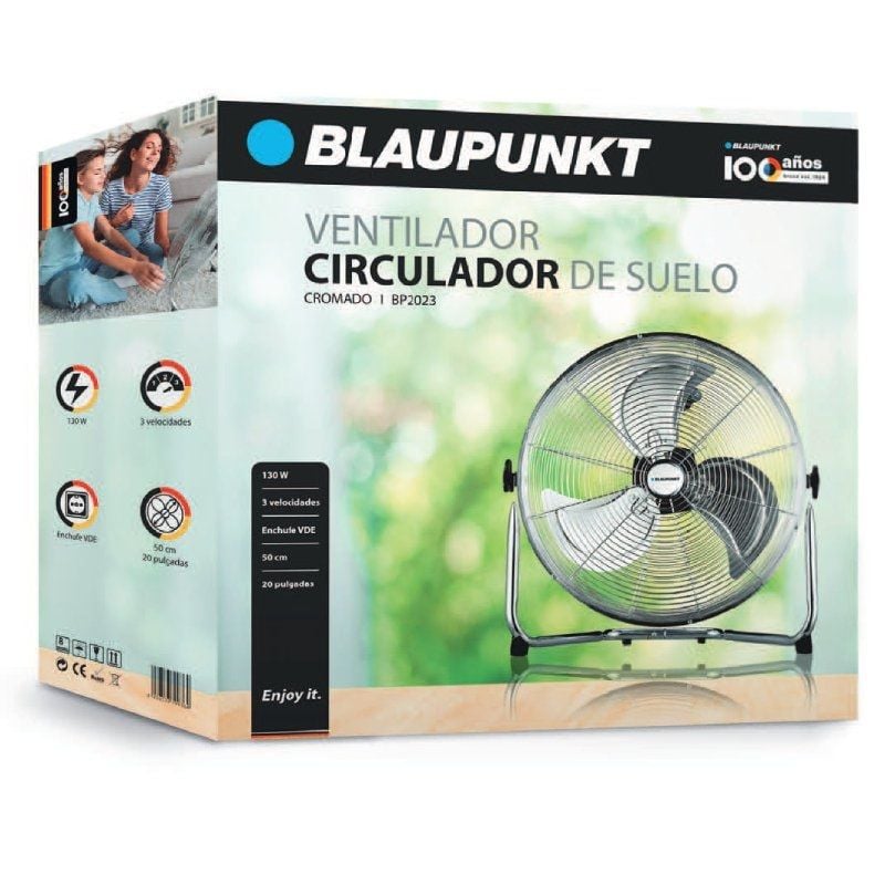 Ventilador de Chão Industrial Blaupunkt BP2023/ 130W/ Pás 50cm/ 3 velocidades