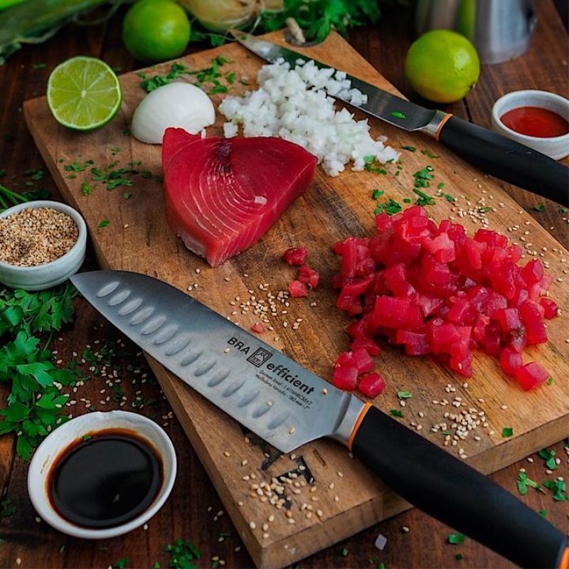 Faca Santoku Bra Efficient A198003/ Lâmina 130mm/ Aço inoxidável