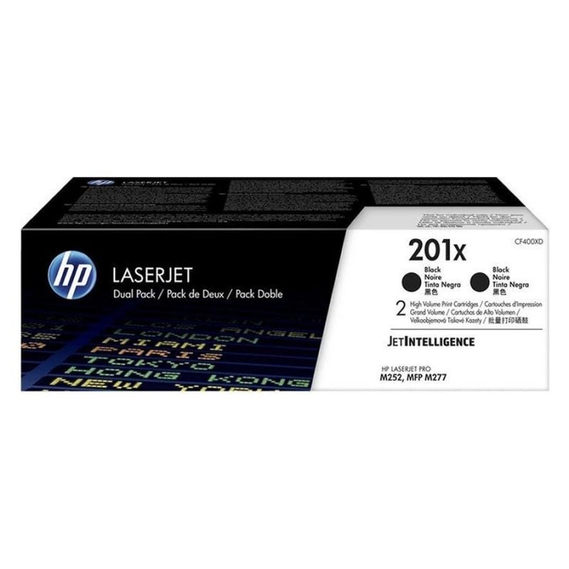 Toner Original HP n.º 201X XL Alta Capacidade Multipack/ 2x Preto