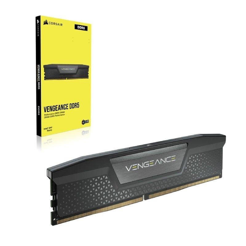 Memória RAM Corsair Vengeance RGB 2 x 32GB/ DDR5/ 5200MH/ 1.25V/ CL40/ DIMM