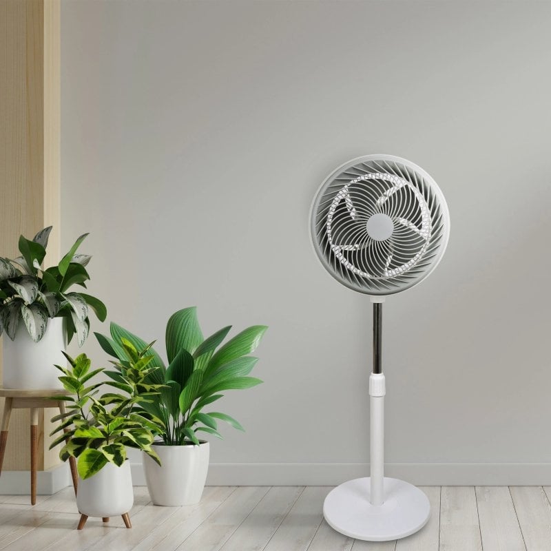 Ventoinha de Pé Daewoo DW9002/ 90W/ 5 Pás 30cm/ 3 Velocidades
