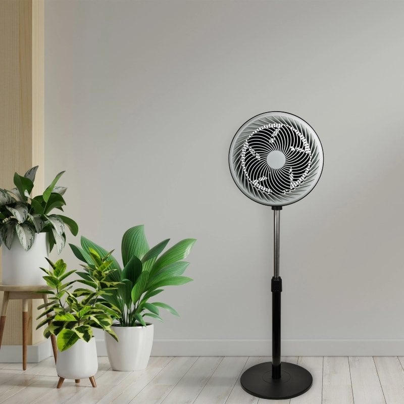 Ventoinha de Pé Daewoo DW9004 / 90W / 5 Pás 30cm / 3 Velocidades