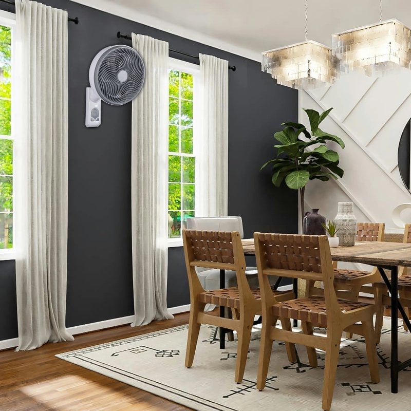 Ventilador de Parede Daewoo DW9011/ 80W/ 5 Pás 25cm/ 3 Velocidades