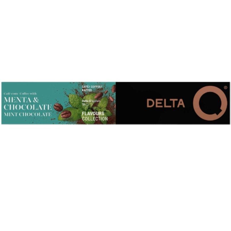 Cápsula Delta Menta e Chocolate para máquinas de café Delta/ Caixa de 10