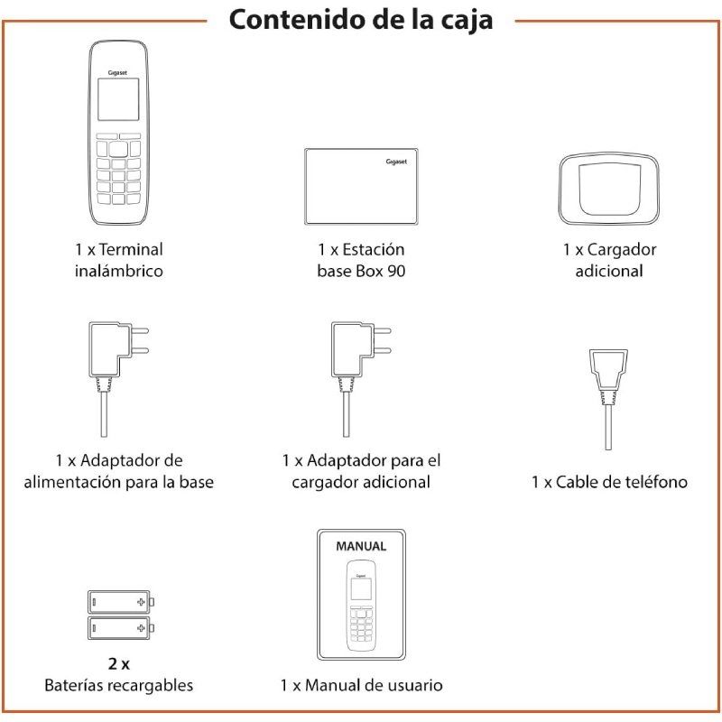 Telefone Sem Fios Gigaset CL390/ Cinzento