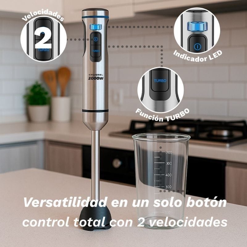 Varinha Mágica Grunkel BM-2000EXTREME/ 2000W/ Capacidade 0.8L