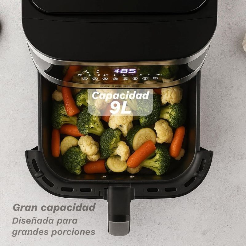 Fritadeira a Ar Airfryer / Sem Óleo Grunkel Maxisteelfryer/ 2200W/ Capacidade 9L