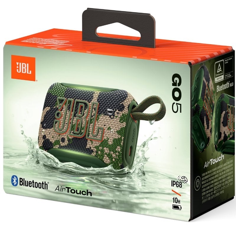 Coluna com Bluetooth JBL GO 5/ 4.8W/ 1.0/ Squad