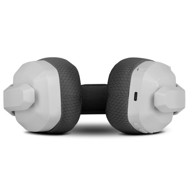 Auscultadores de Gaming Sem Fios com Microfone Krom Kanji/ Bluetooth/ USB 2.0/ Brancos