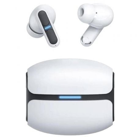 Auriculares Bluetooth Leotec TWS Gaming Nebula Fit con estuche de carga/ Autonomía 7.5h/ Blancos