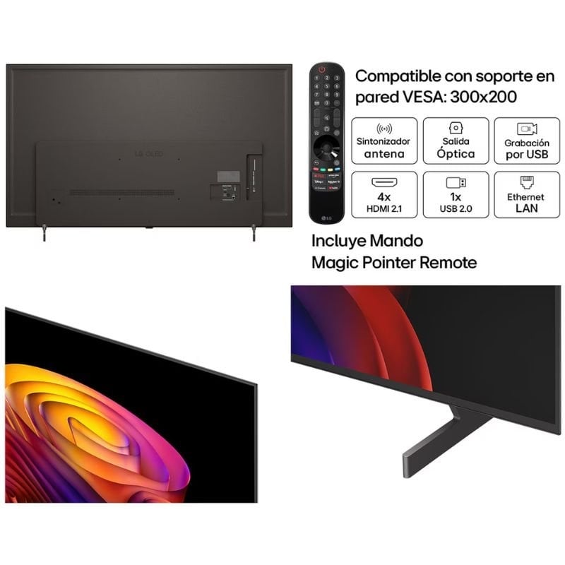 Televisor LG OLED AI B6 OLED65B6ELC 65"/ Ultra HD 4K/ Smart TV/ WiFi