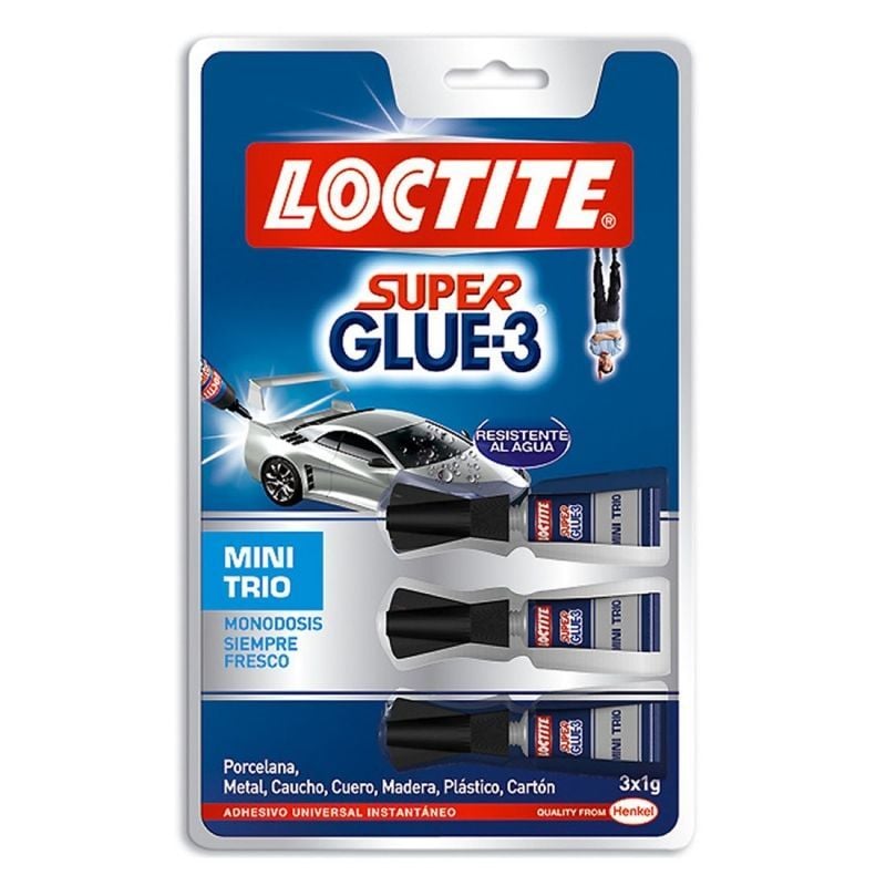 Cola em Tubo Loctite Super Cola-3 Mini Trio/ 3 x 1g