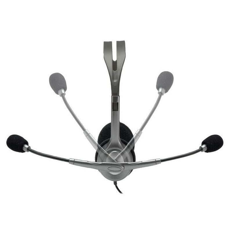 Auscultadores Logitech H111/ com Microfone/ Jack 3.5/ Pretos