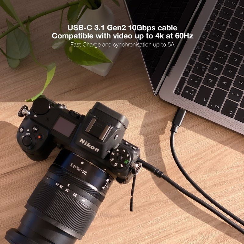 Cabo USB 3.1 Tipo-C Nanocable 10.01.4101-L150/ USB Tipo-C Macho - USB Tipo-C Macho/ Até 100W/ 10Gbps/ 1.5m/ Preto