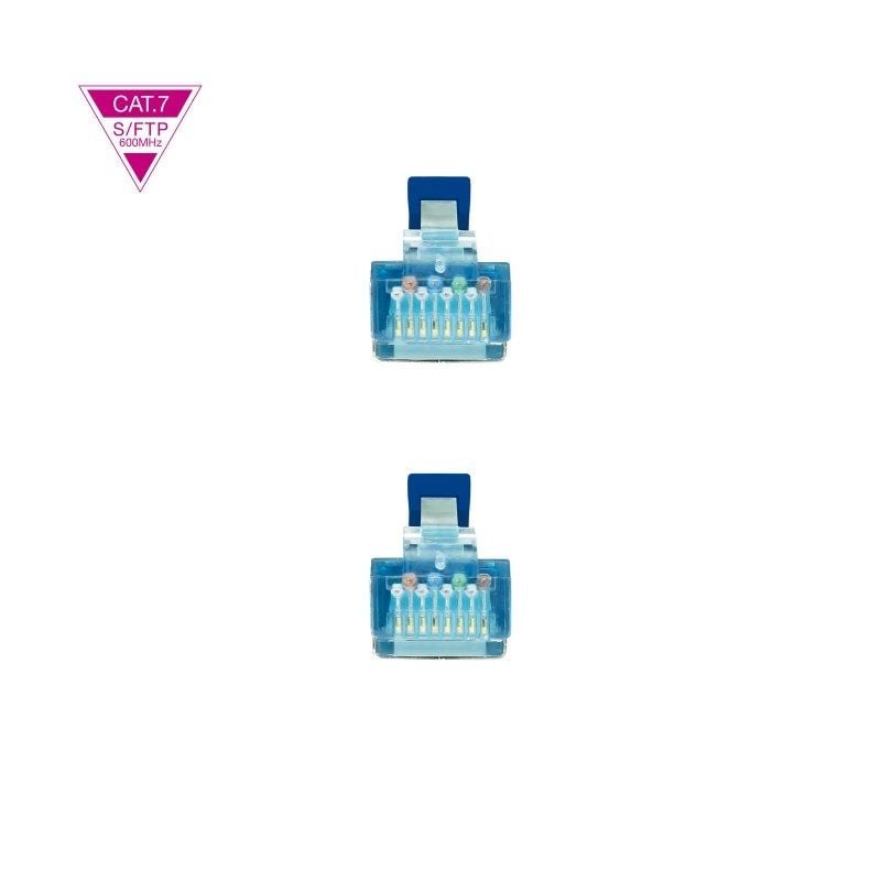 Cabo de Rede RJ45 SFTP Nanocable 10.20.1701-BL Cat.7/ 1m/ Azul