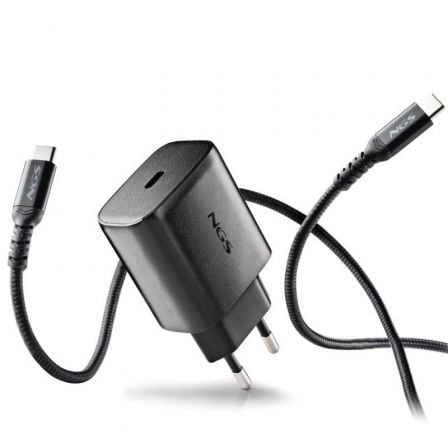 Cargador de Pared GaN NGS Bud 45W/ 1xUSB Tipo-C/ 45W