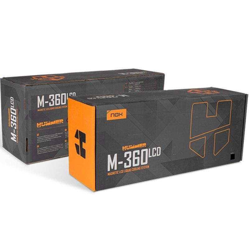 Sistema de Refrigeração Líquida Nox M-360 LCD/ Preto