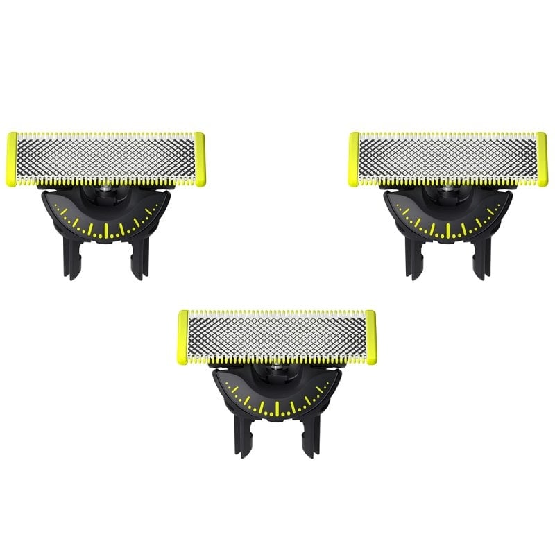 Cabeças de Substituição para Máquina de Barbear Elétrica Philips OneBlade/ Pack 3