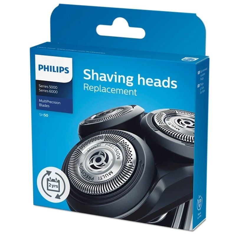 Cabeça de Substituição para Máquina de Barbear Elétrica Philips Series 5000 e 6000/ Pack 3