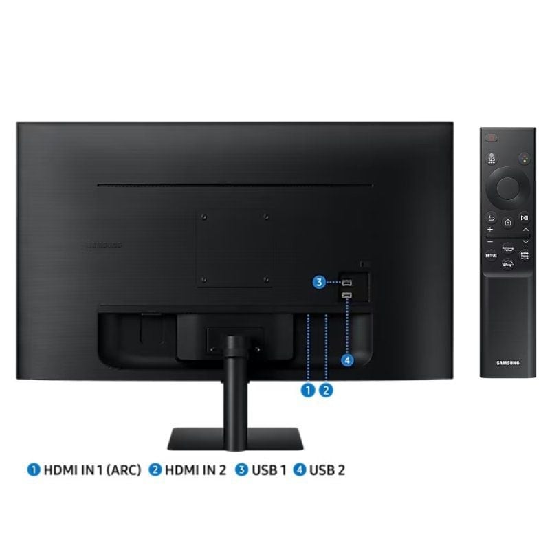 Smart Monitor Samsung M5 S27DM500EU 27"/ Full HD/ Multimédia/ Smart TV/ Preto
