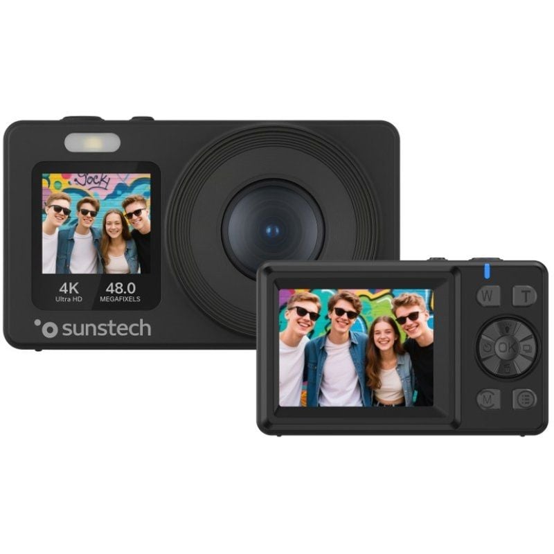 Câmara Digital Sunstech DCAM4825/ 48MP/ Zoom Ótico 18x/ Preto
