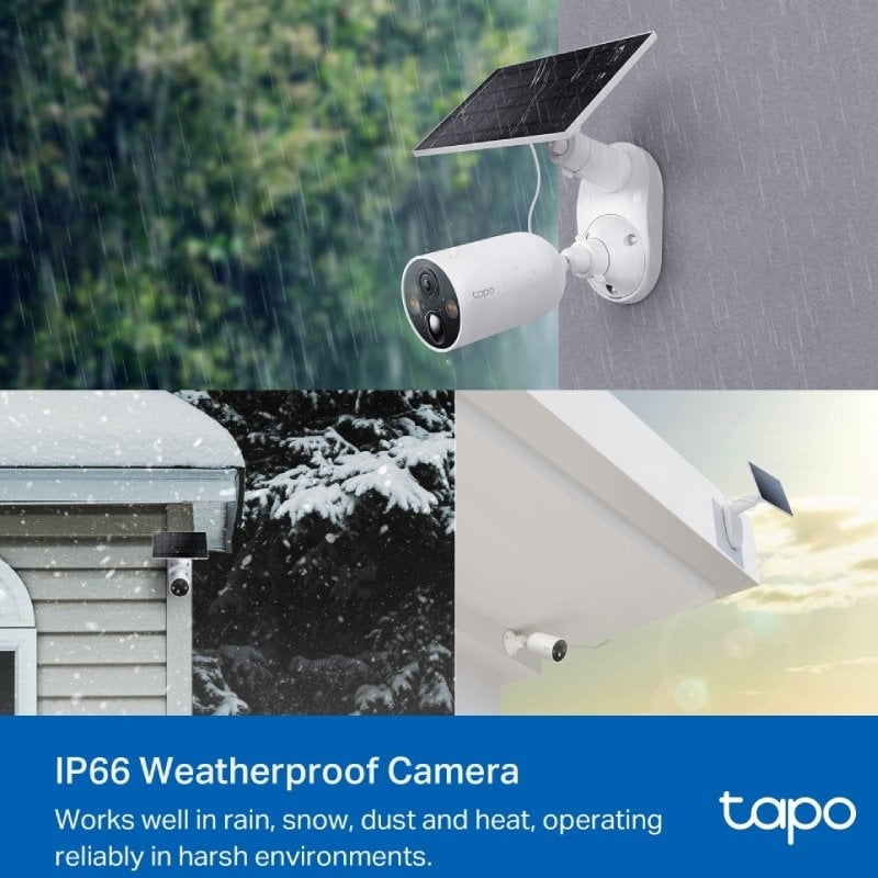 Câmaras de Videovigilância TP-Link Tapo C425 KIT/ Visão Noturna/ Controlo via APP/ Inclui Painel Solar