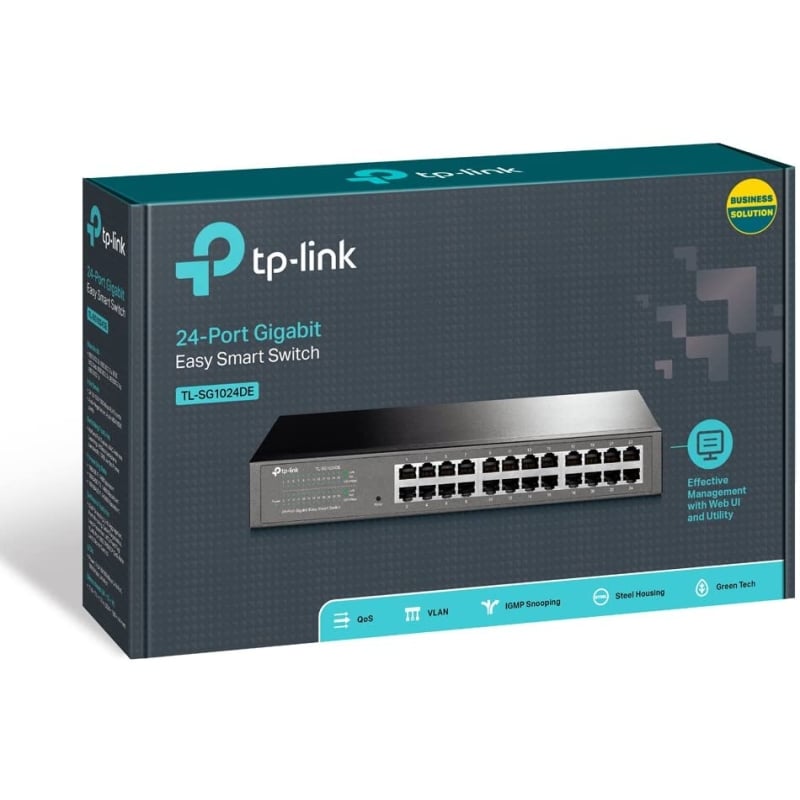Switch TP-Link TL-SG1024DE 24 Portas/ RJ-45 10/100/1000