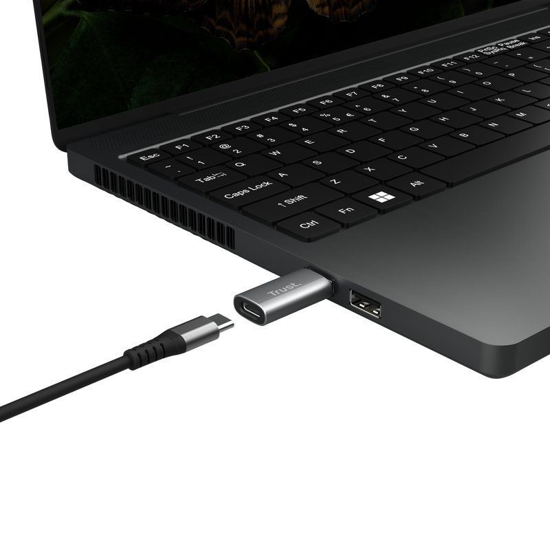 Adaptador USB 3.2 GEN2 Trust Calyx / USB Tipo-C Fêmea - USB Macho