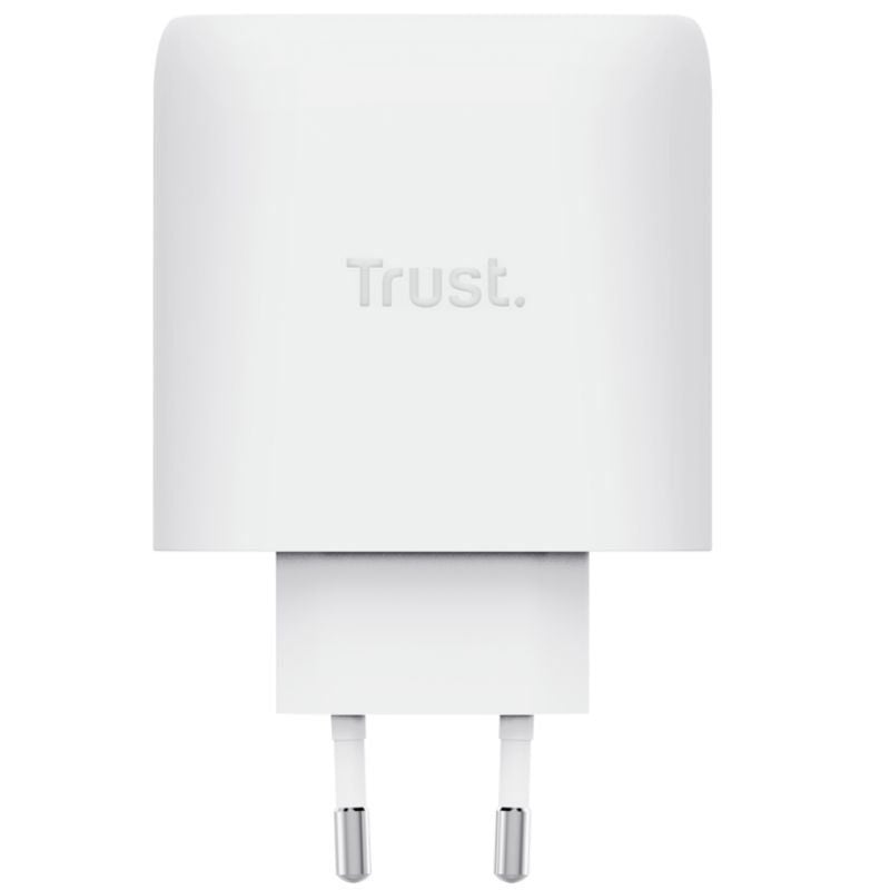 Cargador de Pared GaN Trust Maxo 65W 26068/ 3xUSB Tipo-C/ 1xUSB/ Incluye Cable USB Tipo-C/ 65W
