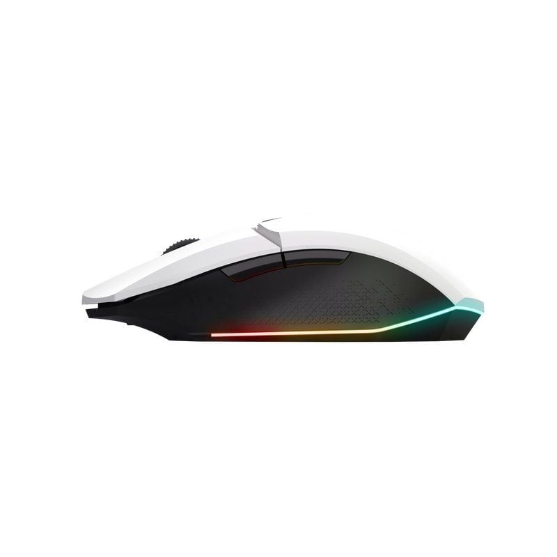 Rato Gaming Sem Fios Trust Gaming GXT 110 Felox/ Bateria recarregável/ Até 4800 DPI/ Branco