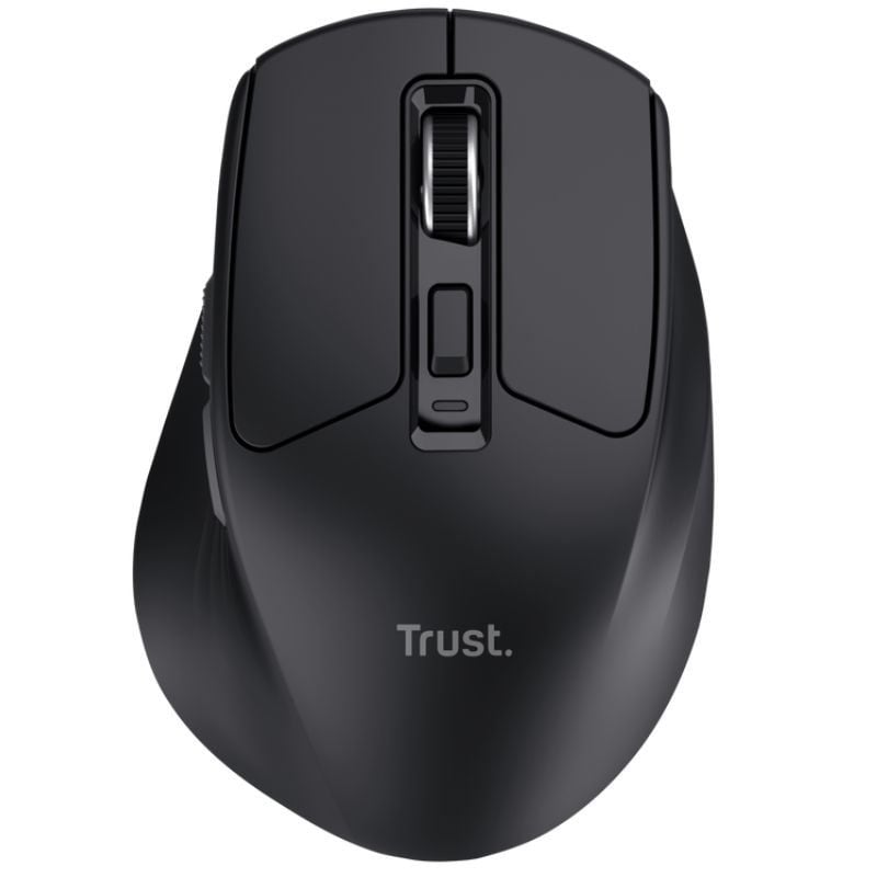 Rato Sem Fios Trust Niven Confort 26021/ Bateria recarregável/ Até 3200 DPI/ Preto