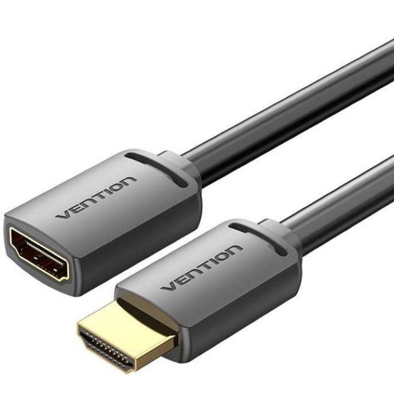Cabo Extensor HDMI 4K Vention AHCBH/ HDMI Macho - HDMI Fêmea/ 2m/ Preto