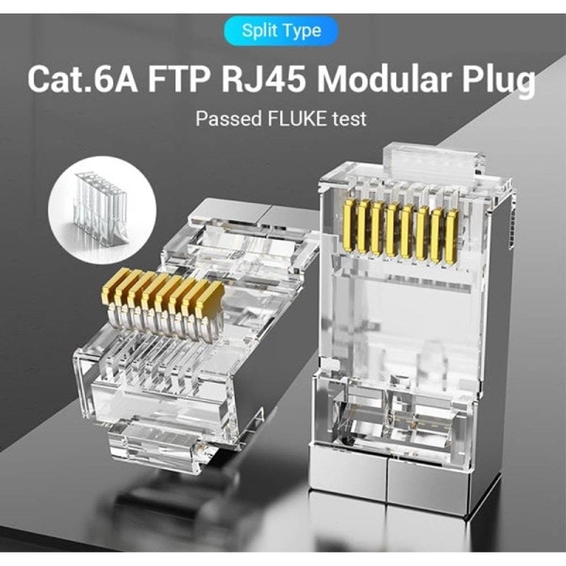 Conector RJ45 IDFR0-50/ Cat.6A FTP/ 50 unids.