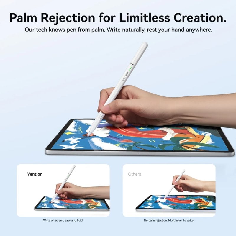 Lápiz Óptico Vention KQNW0/ para iPad/ Blanco