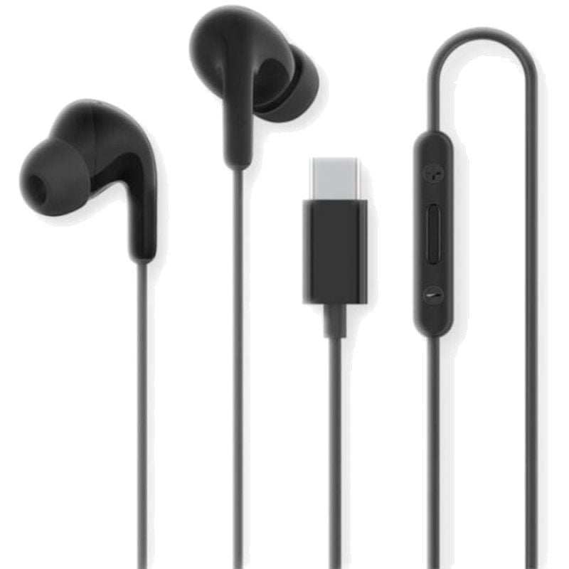 Auscultadores Intra-auriculares Xiaomi Tipo-C/ com Microfone/ USB Tipo-C/ Pretos