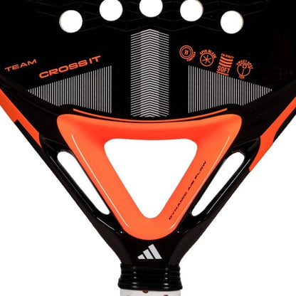 Pala de Pádel Adidas Cross It Team 3.4 2025/ Negra y Naranja
