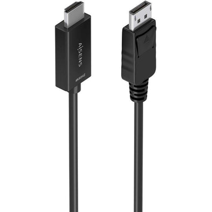 Cabo Conversor Aisens A125-0895/ DisplayPort Macho - HDMI 4K Macho/ 3m/ Preto