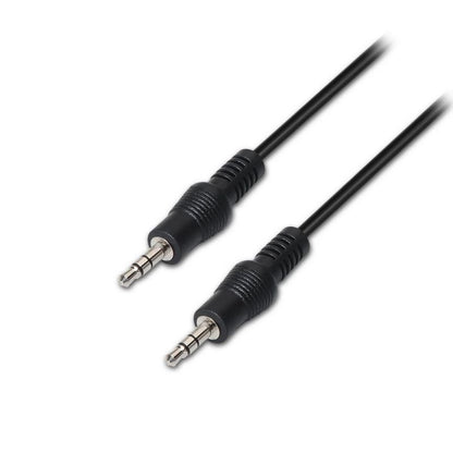 Cabo Estéreo Aisens A128-0143/ Jack 3.5 Macho - Jack 3.5 Macho/ Até 0.1W/ 3m/ Preto