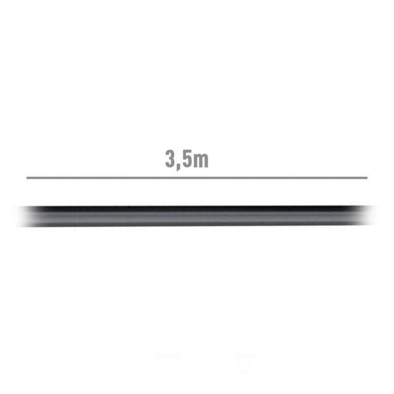 Cabo Estéreo Aisens A128-0143/ Jack 3.5 Macho - Jack 3.5 Macho/ Até 0.1W/ 3m/ Preto