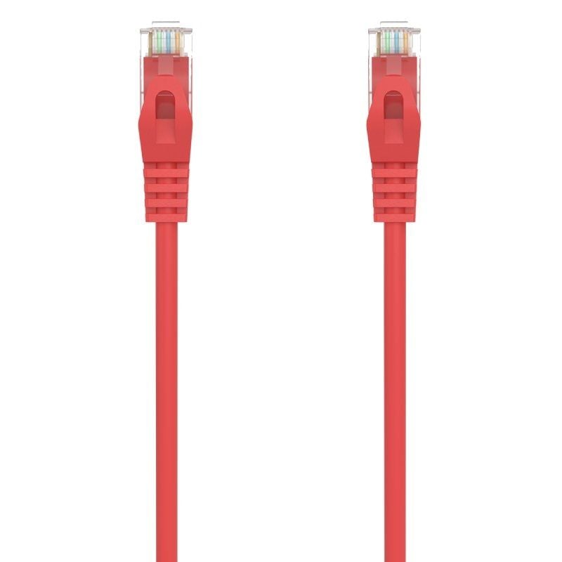 Cabo de Rede RJ45 AWG24 UTP Aisens A145-0558 Cat.6A/ LSZH/ 50cm/ Vermelho