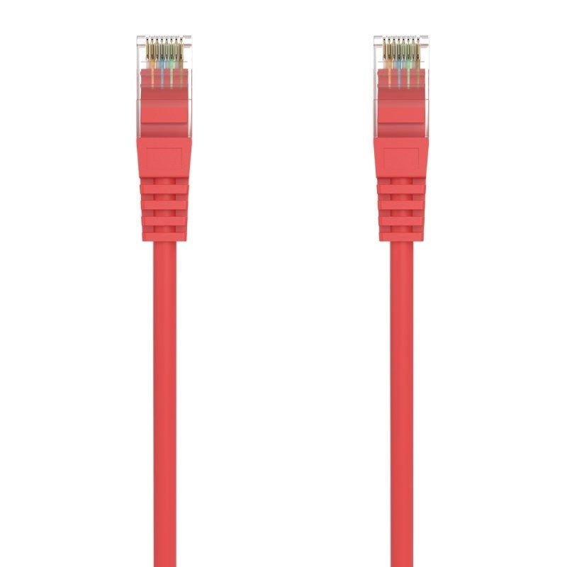 Cabo de Rede RJ45 AWG24 UTP Aisens A145-0558 Cat.6A/ LSZH/ 50cm/ Vermelho
