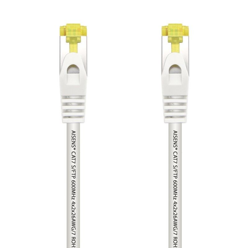 Cabo de Rede RJ45 SFTP Aisens A146-0489 Cat.7/ 50cm/ Branco