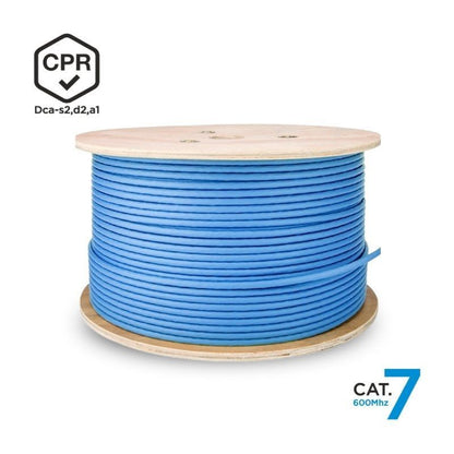 Bobina de Cabo RJ45 SFTP AWG23 LSZH CPR Dca Aisens A146-0665 Cat.7/ 305m/ Azul