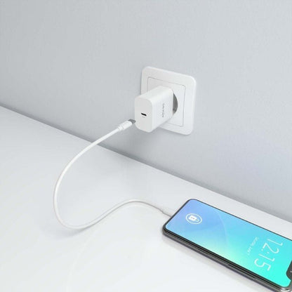 Carregador de Parede GaN Aisens A110-0938/ 1xUSB Tipo-C/ 20W/ Branco