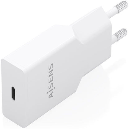 Carregador de Parede GaN Aisens A110-0997/ 1xUSB Tipo-C/ 20W/ Branco